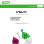 Spin & Win over $10,000 in Instant Prizes @ Kiwiplates
