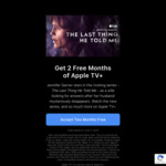 2 Months Free Apple TV+ @ Apple (New / Qualified Returning Subscribers)