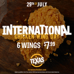 6pcs Chicken Wings (Original or Spicy, Limit 2 Per Customer) $7.99 @ Texas Chicken