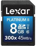 Lexar Platinum II SDHC 8GB (Class 10, UHS-I 300x) $4.99 (Was $17.99) @ Noel Leeming