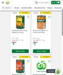 Woolworths Tinned Spaghetti 410g-420g - Any 2 for $1 @ Woolworths
