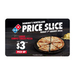 [Wellington] Large Simply Cheese Pizzas $3ea (Pick Up Only) @ Domino's Northland