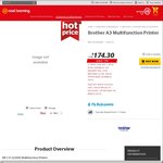 Brother MFCJ5320DW InkJet A3 printer $24.30 (After $150 cashback) at Noel Leeming