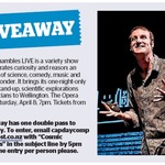 Win a Double Pass to Cosmic Shambles LIVE from The Dominion Post (Wellington)