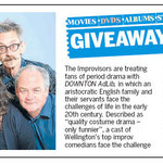 Win 1 of 2 Double Passes to DOWNTON Adlib (Improv) Aug 9 [Wellington] from Dominion Post