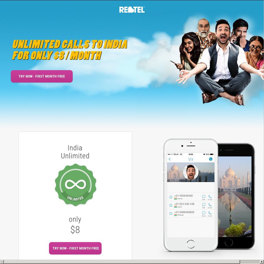 Rebtel Call Rates FREE One Month Unlimited Calls to India Using Rebtel - ChoiceCheapies