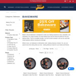 25% off All Baker's Secret Bakeware Tins & Trays + Free Delivery @ Baker's Secret