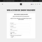 Win a $1,500 DC Shoes Online Voucher from DC Shoes