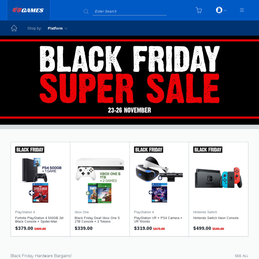 EB Games Black Friday Sale - PS4 1TB + GOW + Spiderman $449, XB1 X ...