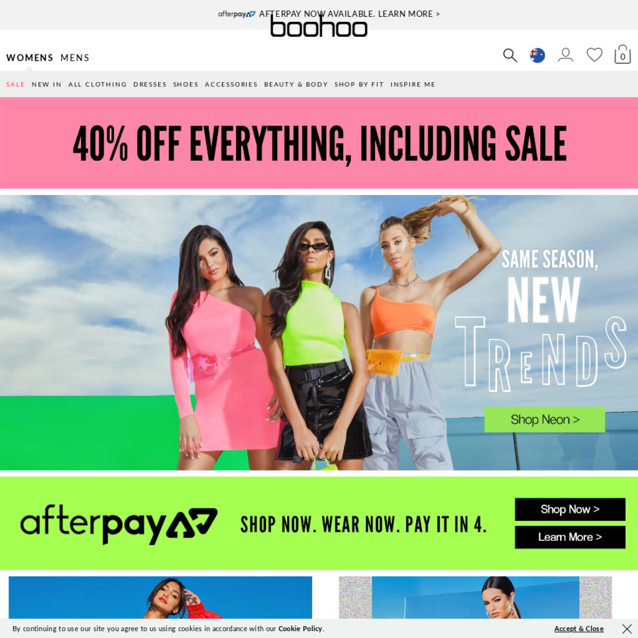 boohoo afterpay