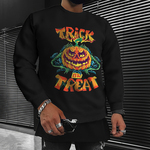 Halloween Black Pumpkin Print Long Sleeve Pullover Sweatshirt US$19.99 / NZ$35 (RRP US$42.00) + Free Delivery @ BrosWear