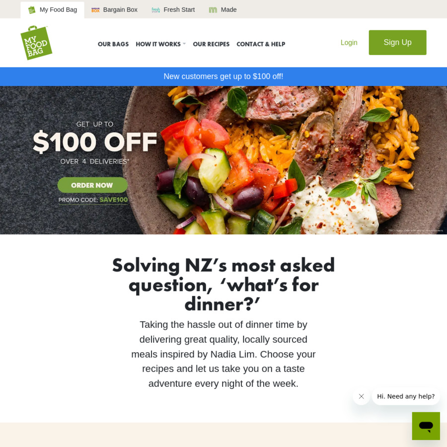 40 off Next Delivery (New or Inactive Accounts with No Purchase