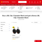 Buy One Get One Free JBL Clip3 Portable Bluetooth Speaker $49.03 + Ship ($0 C&C) @ Noel Leeming (CSCBG Main Account Required)