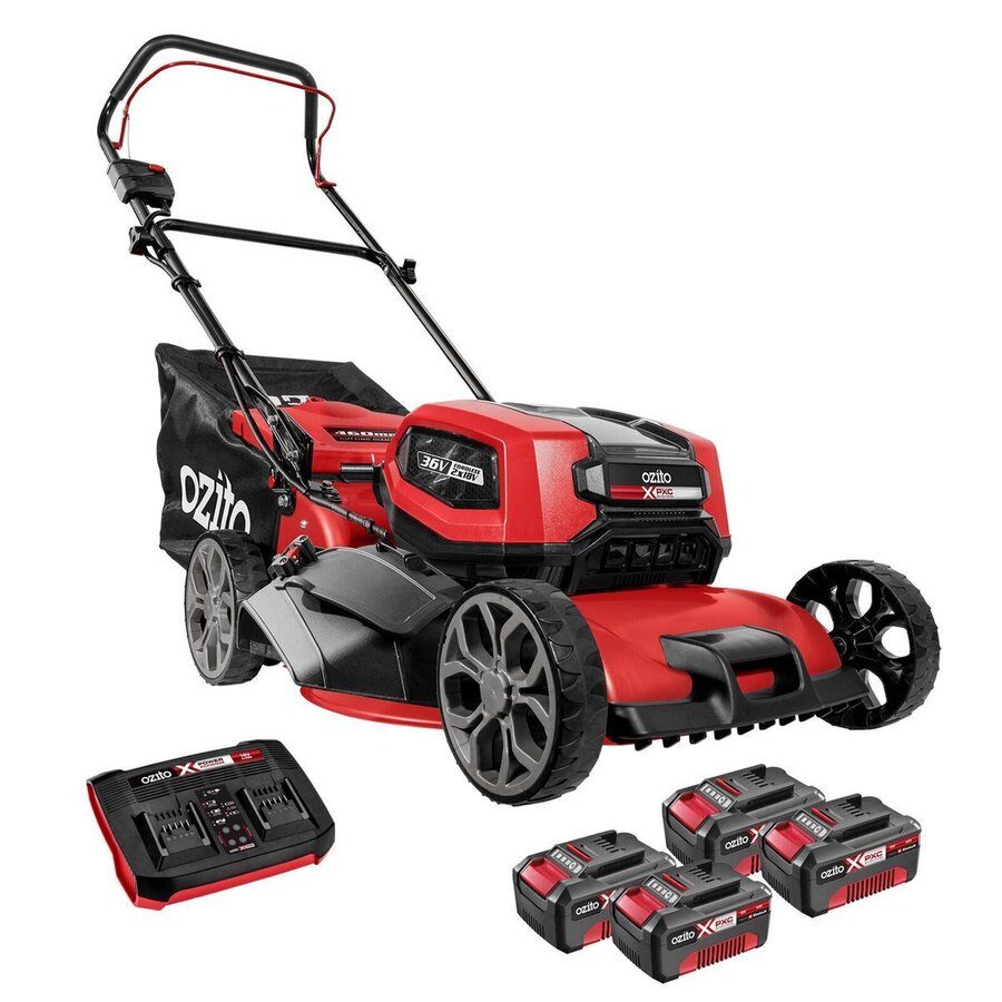 ozito cordless ozito steel deck mower