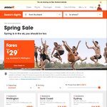 Jetstar Spring Sale: AKL - Rarotonga $149 ($370 Return), AKL <-> WEL $29, WEL <-> CHC $29, AKL/WEL->Melbourne $109 + More