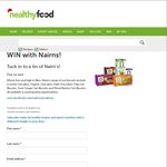 Win 1 of 5 Tins of Nairn's Bisquits from Healthy Food