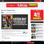 Win 1 of 10 Subscriptions to Rugby News (Valued at $42ea) from Radio Sport