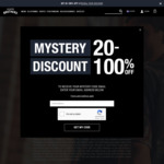 20%-100% off (Mystery Discount) @ Hallensteins