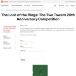 Win a The Lord of the Rings: The Two Towers 20th Anniversary Limited Edition stamp pack @ NZ Post