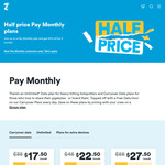 6 Months Half Price for New Pay Monthly Customers on Pay Monthly Plans from $35+ (Must Remain on Plan for 12 Months) @ 2degrees