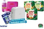 Win a Brother PTP300BT Cube Label Maker + Mother Earth’s Vege Fruit Sticks from NZ Womens Weekly