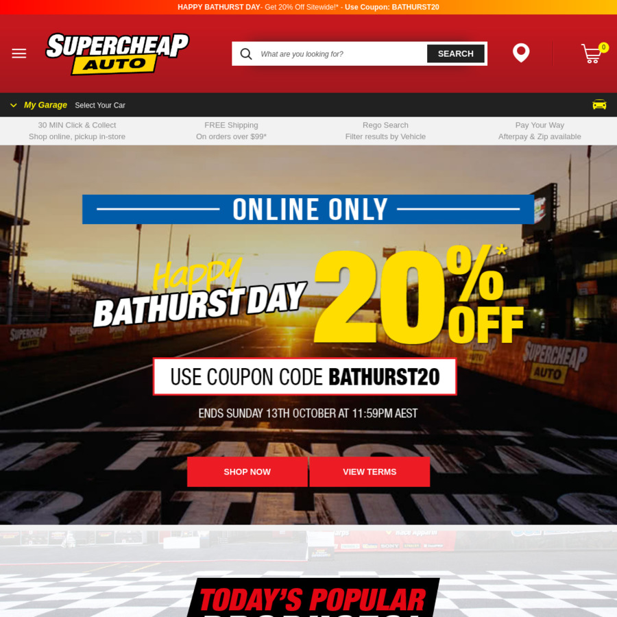 20% off Sitewide @ Supercheap Auto - ChoiceCheapies