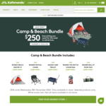 Camp & Beach Bundle: Shelter, 2 Chairs, Trolley, Cooler Bag, Picnic Bag $250 (Normally $604.88) @ Kathmandu (in Store Only)