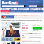 Waterproof Pet Heating Pad 65x40cm w/Cover $59.95 (Was $169.95) + Delivery @ Best Deals