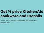 Receive a Briscoes 50% off KitchenAid Voucher (Select Products) With $40 Spend Instore / Online (Exclusions Apply) @ New World