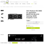 XFX Radeon RX 6950 XT Speedster MERC319 BLACK Gaming 16GB Graphics Card $1099 + Shipping @ Computer Lounge