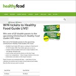 Win 1 of 10 Double Passes to Christchurch Healthy Food Guide LIVE! Expo from Healthy Food