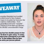 Win 1 of 2 Double Passes to See Shetland Comedian Marjolein from The Dominion Post (Wellington)