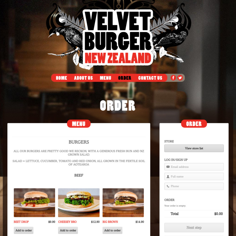 Buy 1 Get 1 Free Burger Velvet Burger Online (Auckland, Christchurch