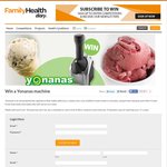 Win a Yonanas Frozen Desert Maker from Family Health Diary
