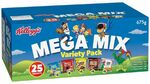 Kelloggs Mega Mix Cereal Sachet 25 Pack $7.97 (Normally $19.99) In-Store Pickup @ The Warehouse