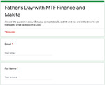 Win a Makita Power Garden Kit for Father's Day Worth $1200 @ MTF Finance