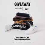 Win a $2,000 Zanerobe and Reebok Pack to Share with a Mate from Zanerobe and Reebok Australia & New Zealand