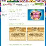 Win 1 of 4 Trips to See NZ at The Rio Olympic Games or $10,000 Worth of Gold Bullions (Daily) from Countdown