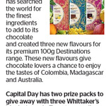 Win 1 of 2 Packs of 3 Whittaker's Chocolate Blocks from The Dominion Post