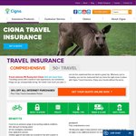 Cigna Travel Insurance - 50% off