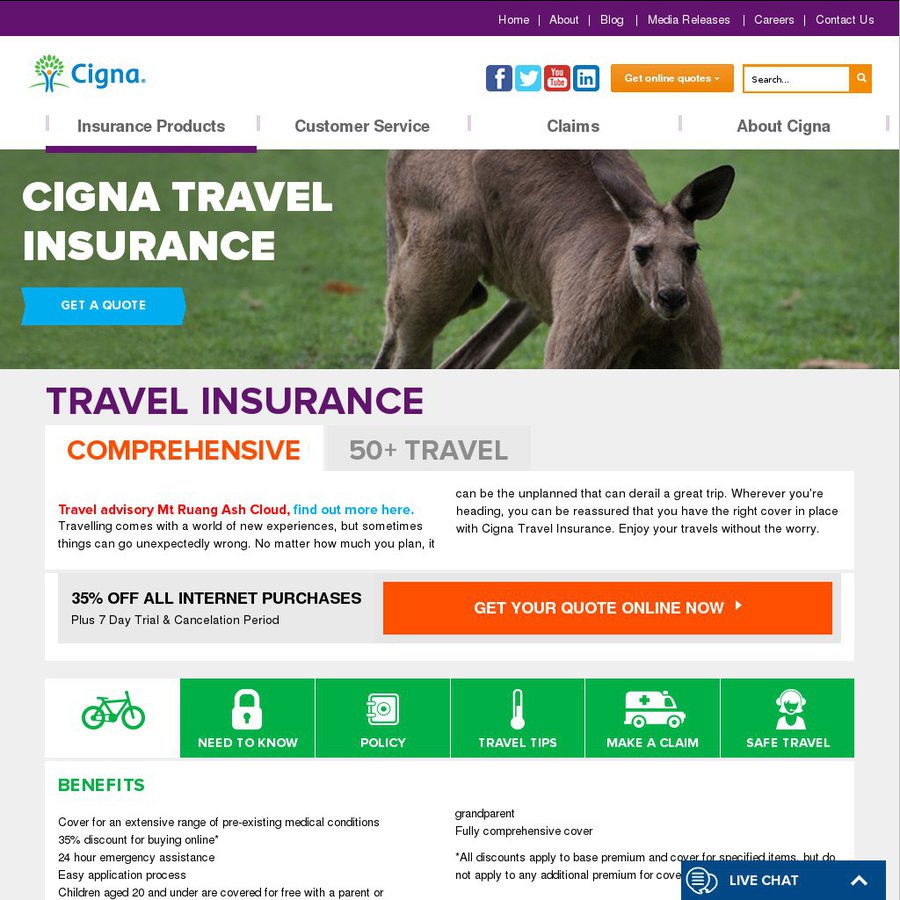 cigna short term travel insurance