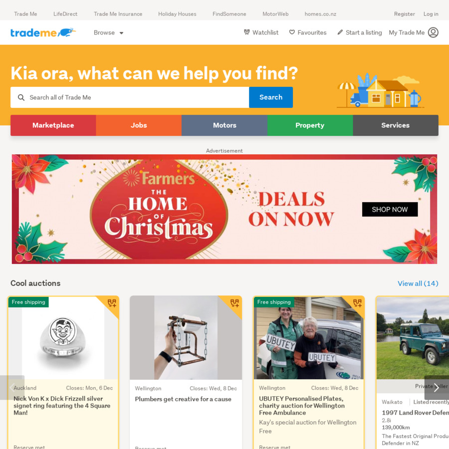 Free Selling for Home and Living Categories (Casual Sellers) TradeMe
