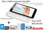 Win a "Cube 7x" 7" 2.0 Ghz 3G Tablet, 32GB MicroSD Card, 2 Degrees Sim from Tap That