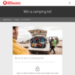 Win a Macpac camping kit @ Vodafone Rewards (Customers Only)