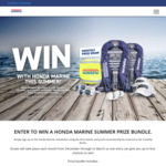 Win life jackets, caps, floating keyrings, propeller bag & sunnies for the kids @ Honda Marine
