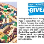 Win 1 of 5 $50 Hell Pizza Vouchers from The Dominion Post [Wellington]