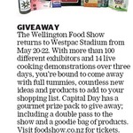 Win a Gourmet Prize Pack Inc Double Pass to Wellington Food Show from The Dominion Post