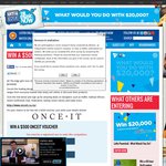 Win a $500 OnceIt Voucher from The Edge