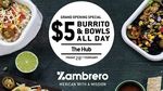 $5 Burritos 28/2 @ Zambrero Christchurch
