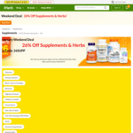 26% off Supplements & Herbs @ iHerb